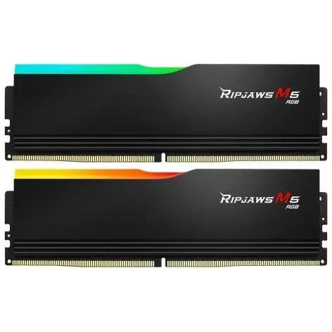 Оперативна пам'ять G.Skill 64 GB (2x32GB) DDR5 6000 MHz Ripjaws M5 RGB Black (F5-6000J3040G32GX2-RM5RK) (UA)