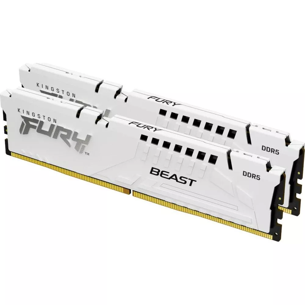 Оперативна пам'ять Kingston FURY 32 GB (2x16GB) DDR5 6800 MHz Beast White (KF568C34BWK2-32) (UA)