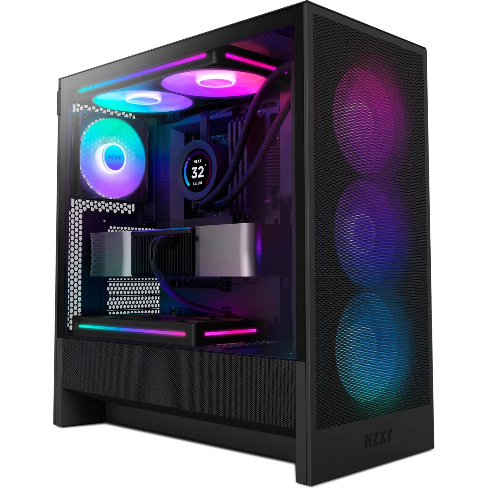 Корпус NZXT H5 Flow RGB Compact (CC-H52FB-R1) (UA)