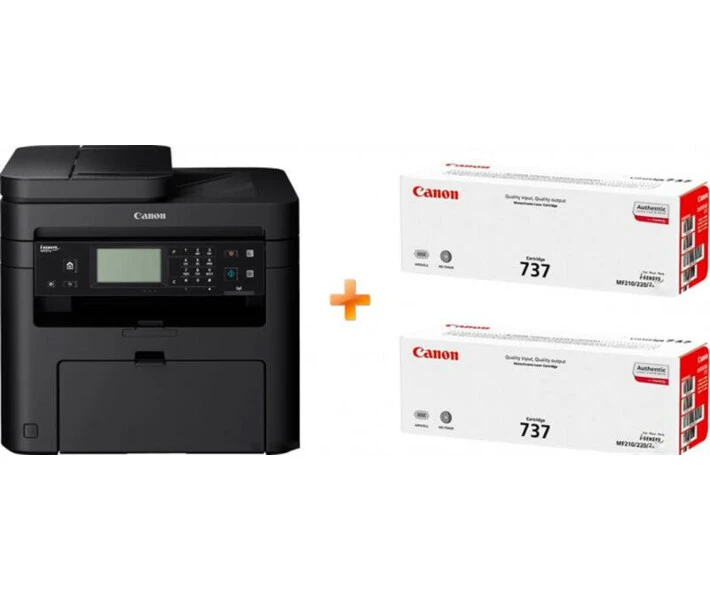 МФУ А4 ч/б Canon i-SENSYS MF237w c Wi-Fi (1418C161AA) + 2 Canon 737 (UA)