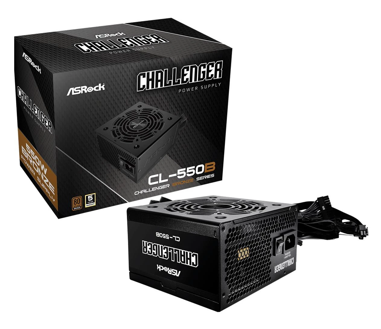 Блок питания ASRock Challenger 550W 80 Plus Bronze (CL-550B) EU