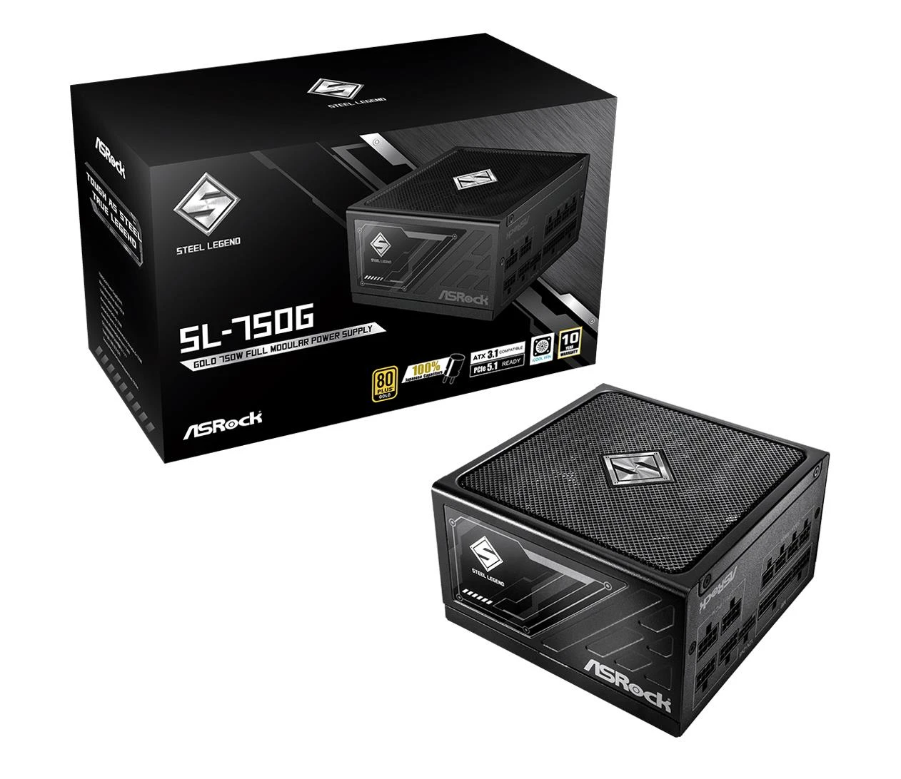 Блок живлення ASRock Steel Legend 750W 80 Plus Gold (SL-750G) EU