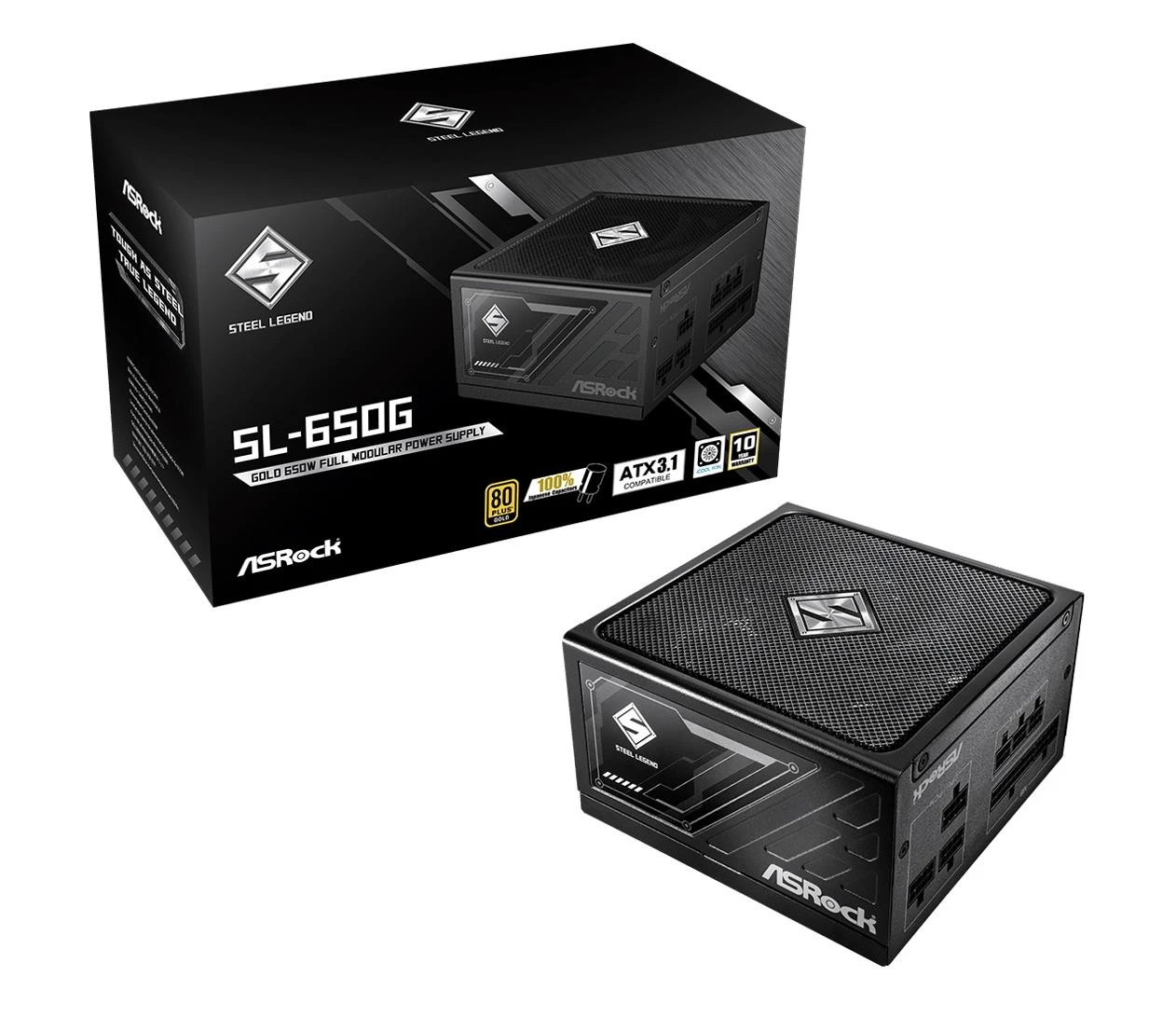 Блок живлення ASRock Steel Legend 650W 80 Plus Gold (SL-650G) EU