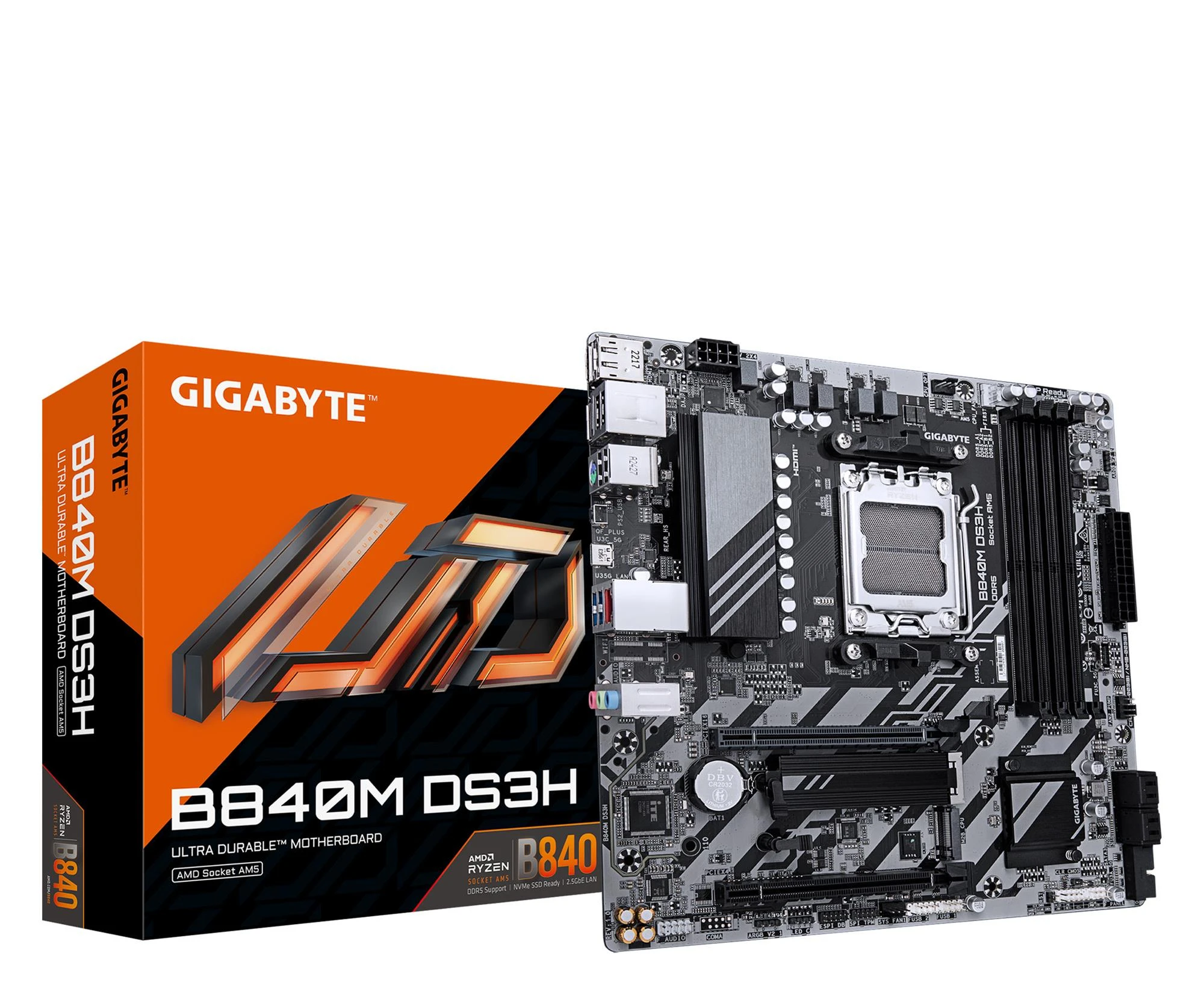 Материнська плата Gigabyte B840M DS3H EU