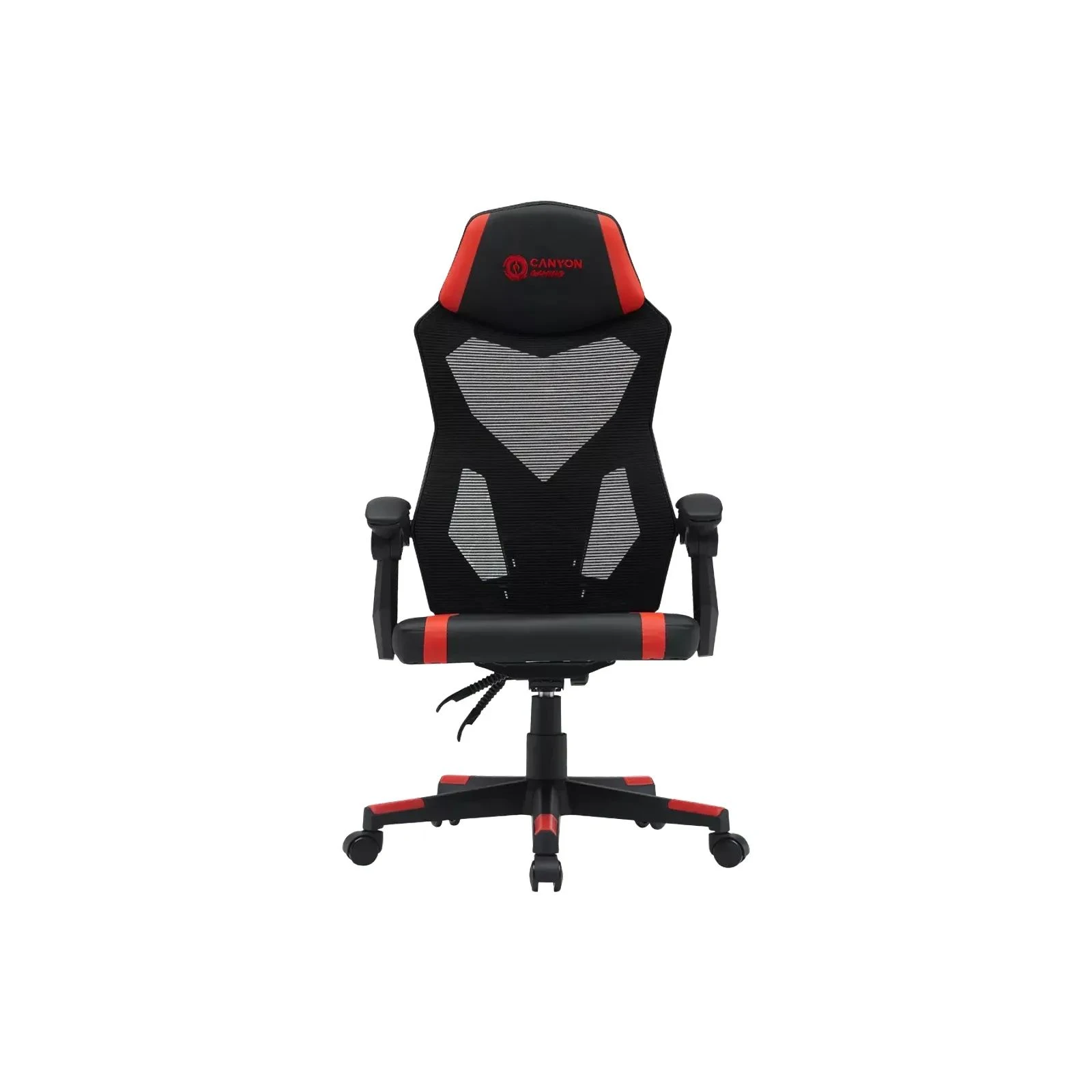 Ігрове крісло Canyon Flow MCH01 Mesh Black/Red (CNE-MCH01R) (UA)