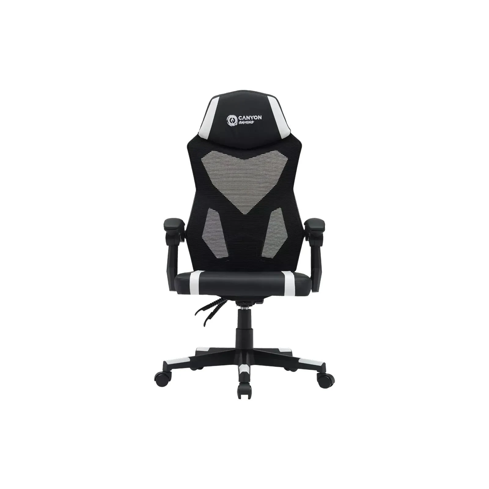 Ігрове крісло Canyon Flow MCH01 Mesh Black/White (CNE-MCH01W) (UA)