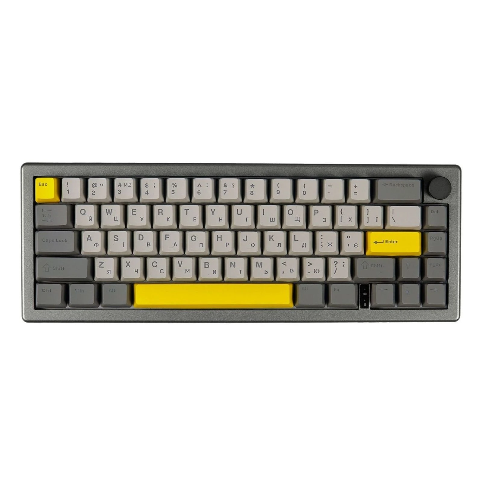 Клавіатура Epomaker EK68 65 Budgerigar V2 Switch Hot-Swap RGB Wireless/Bluetooth/USB UA Black (EK68-B-BV2) (UA)