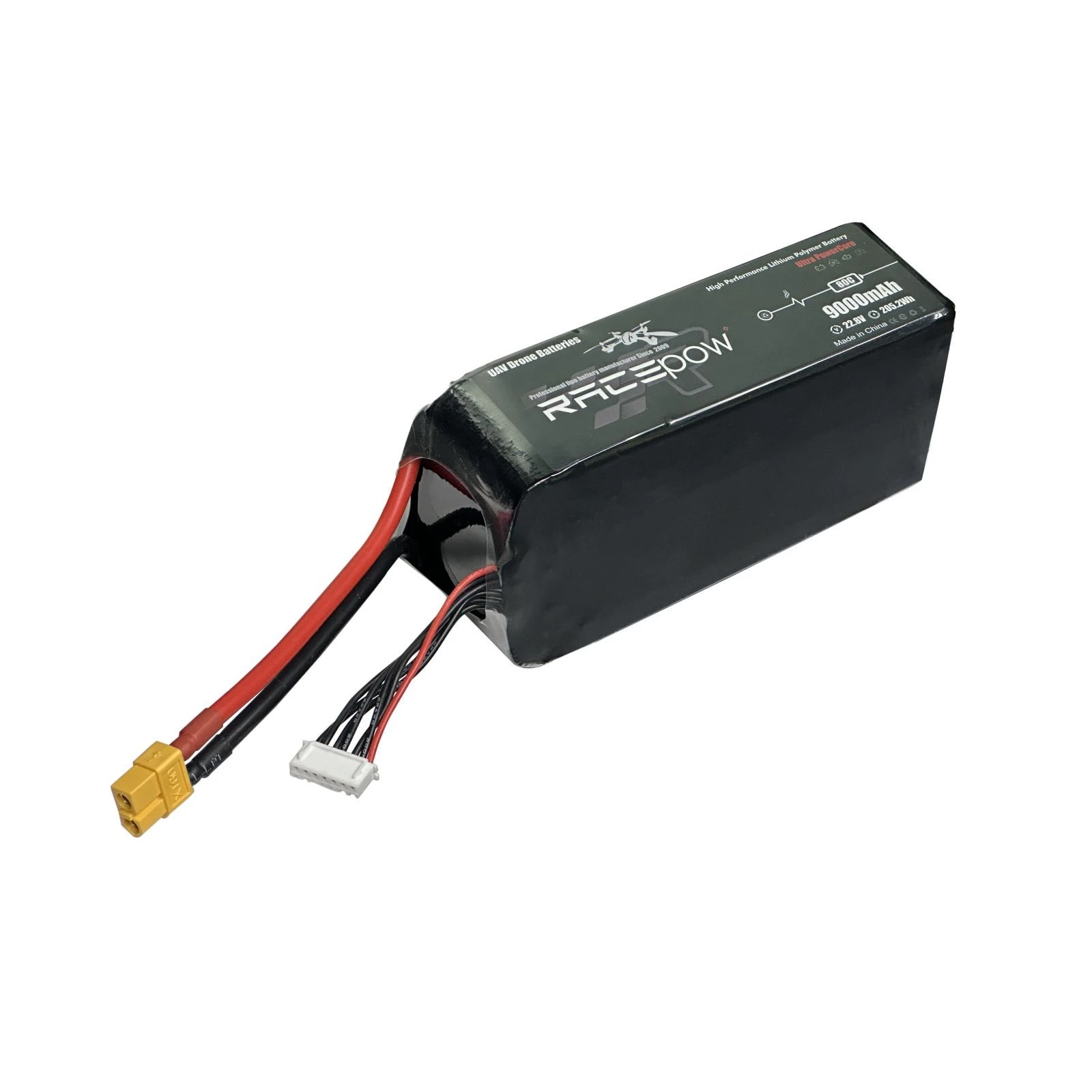 Акумулятор для Racepow 9000mah 6S2p 22.8V 80c безпілотник (9000mAh-6S2p-80c) (UA)