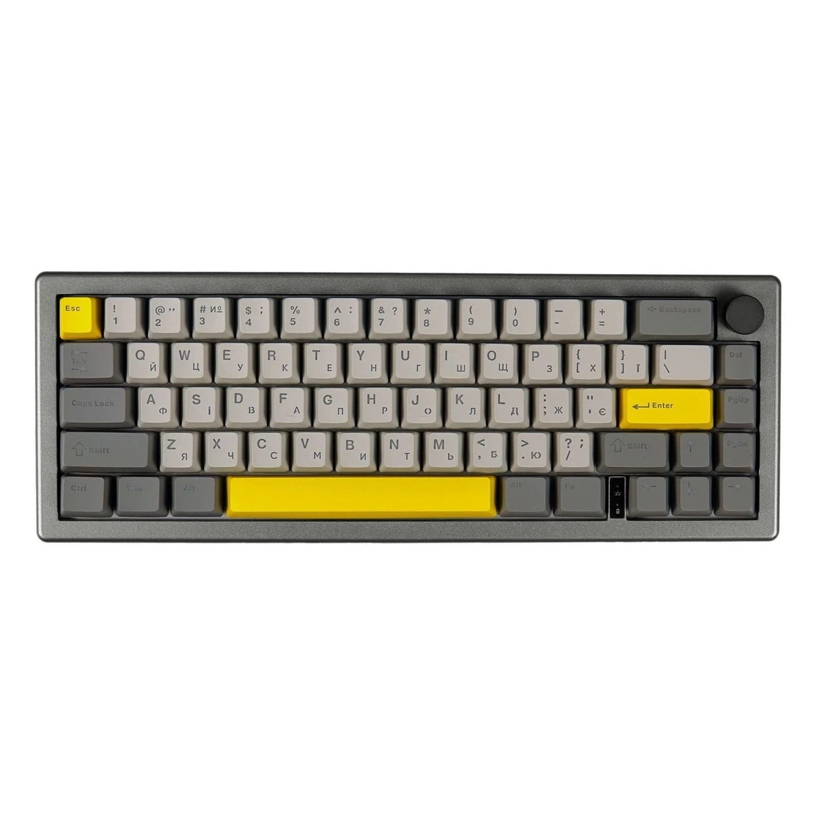 Клавіатура Epomaker EK68 65 Flamingo Switch Hot-Swap RGB Wireless/Bluetooth/USB UA Black (EK68-B-F) (UA)