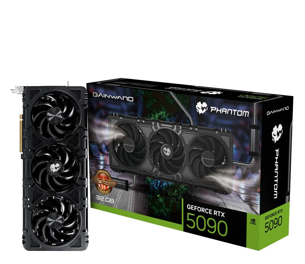 Видеокарта Gainward GeForce RTX 5090 Phantom GS 32GB GDDR7 DLSS4 (NE75090S19R5-GB2020P) EU
