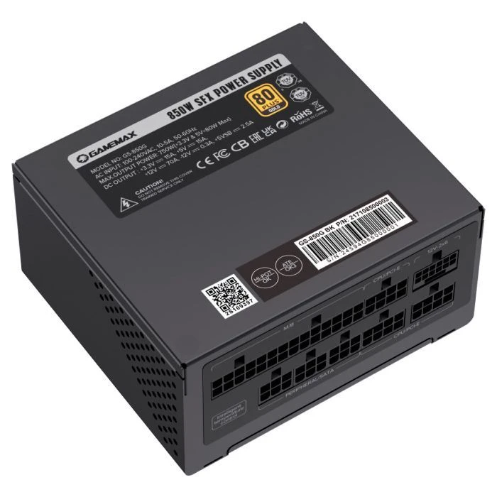 Блок живлення Gamemax 850W (GS-850G Black) (UA)