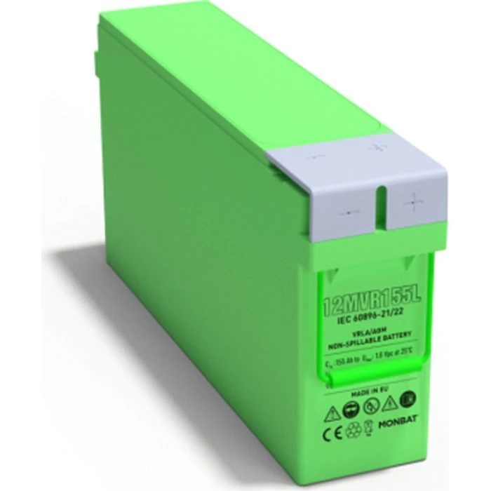 Акумуляторна батарея MONBAT 12V-155Ah, AGM FRONT TERMINAL (12MVR155L) (UA)