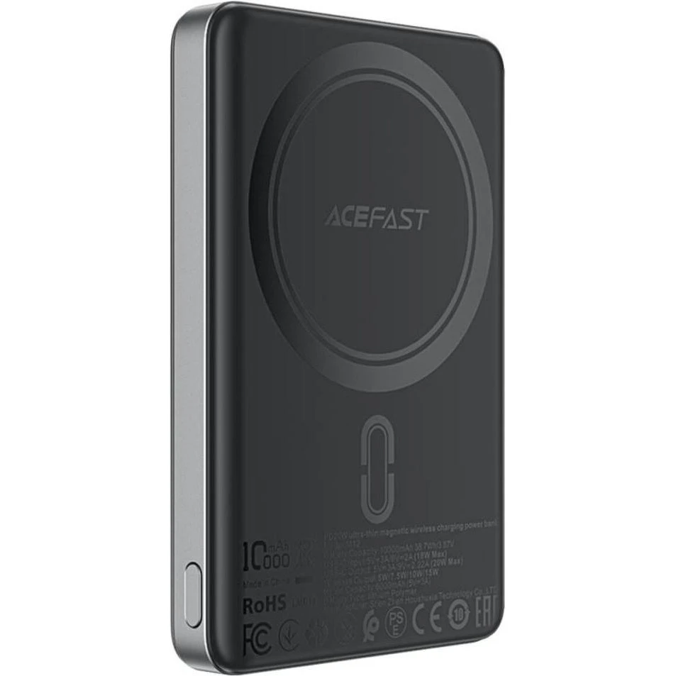 Мобільна батарея Acefast M12 10000mAh 20W Black