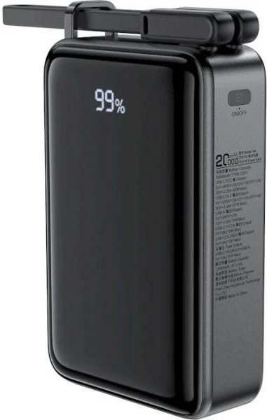 Мобільна батарея Acefast M4 20000mAh 67W Black (AFM4B) (6974316282723) (UA)