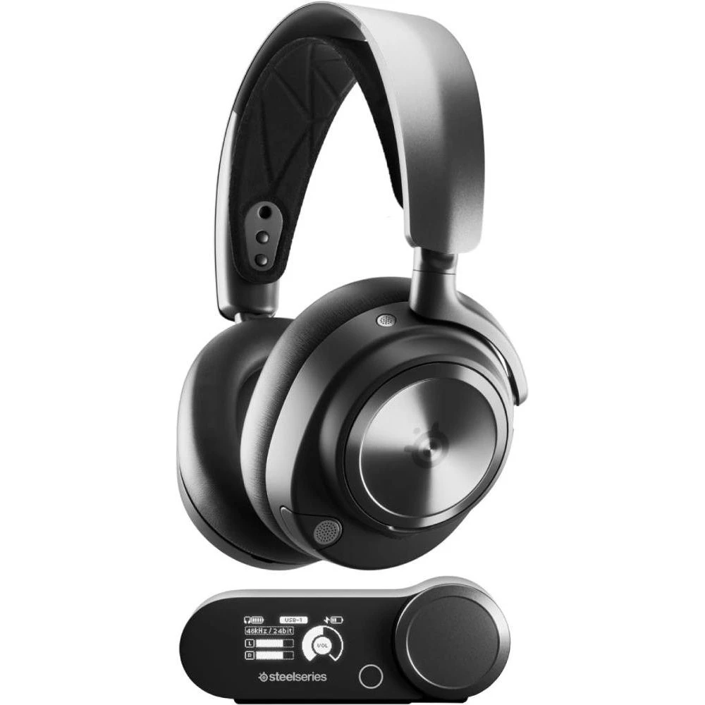Навушники з мікрофоном SteelSeries Arctis Nova Pro Wireless P Black (61522) (UA)