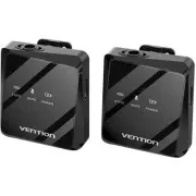 Микрофонная радиосистема для смартфона Vention USB-C 2-Pack Wireless Lavalier Black (NCBB0) (UA)
