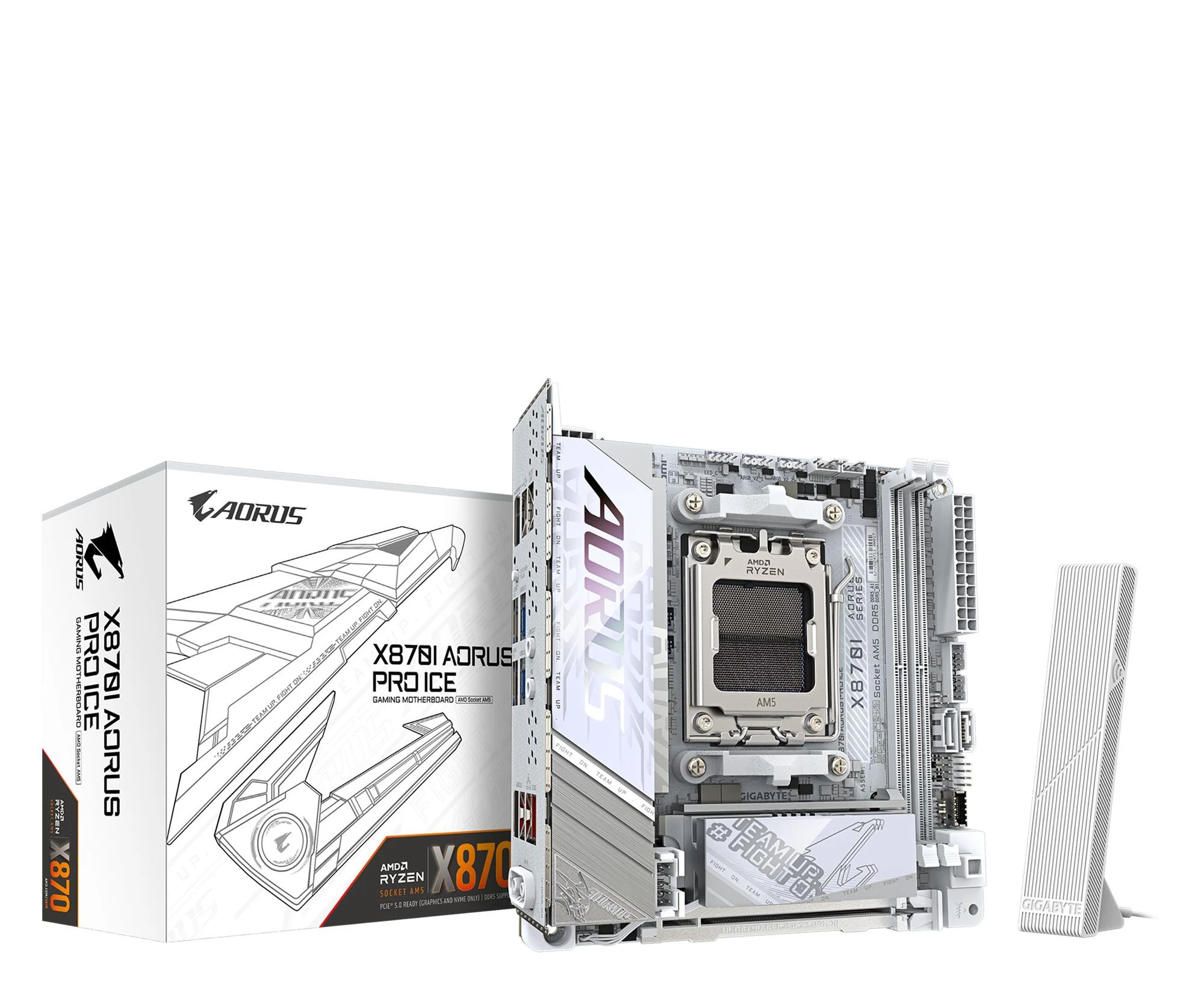 Материнська плата Gigabyte X870I AORUS PRO ICE EU