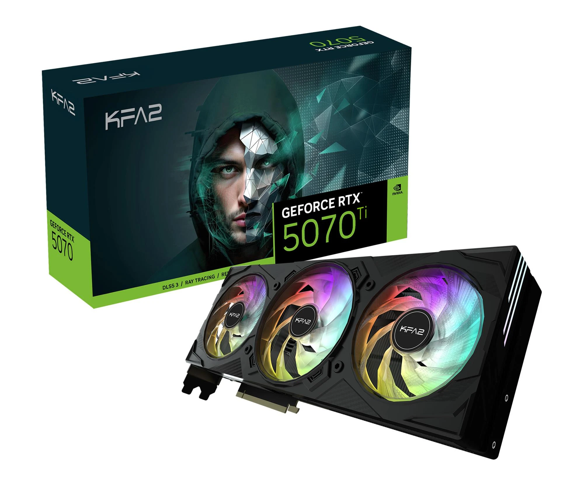 Видеокарта KFA2 GeForce RTX 5070 Ti EX Gamer 1-Click OC 16GB GDDR7 DLSS4 (57IZN6MDBUEK) EU