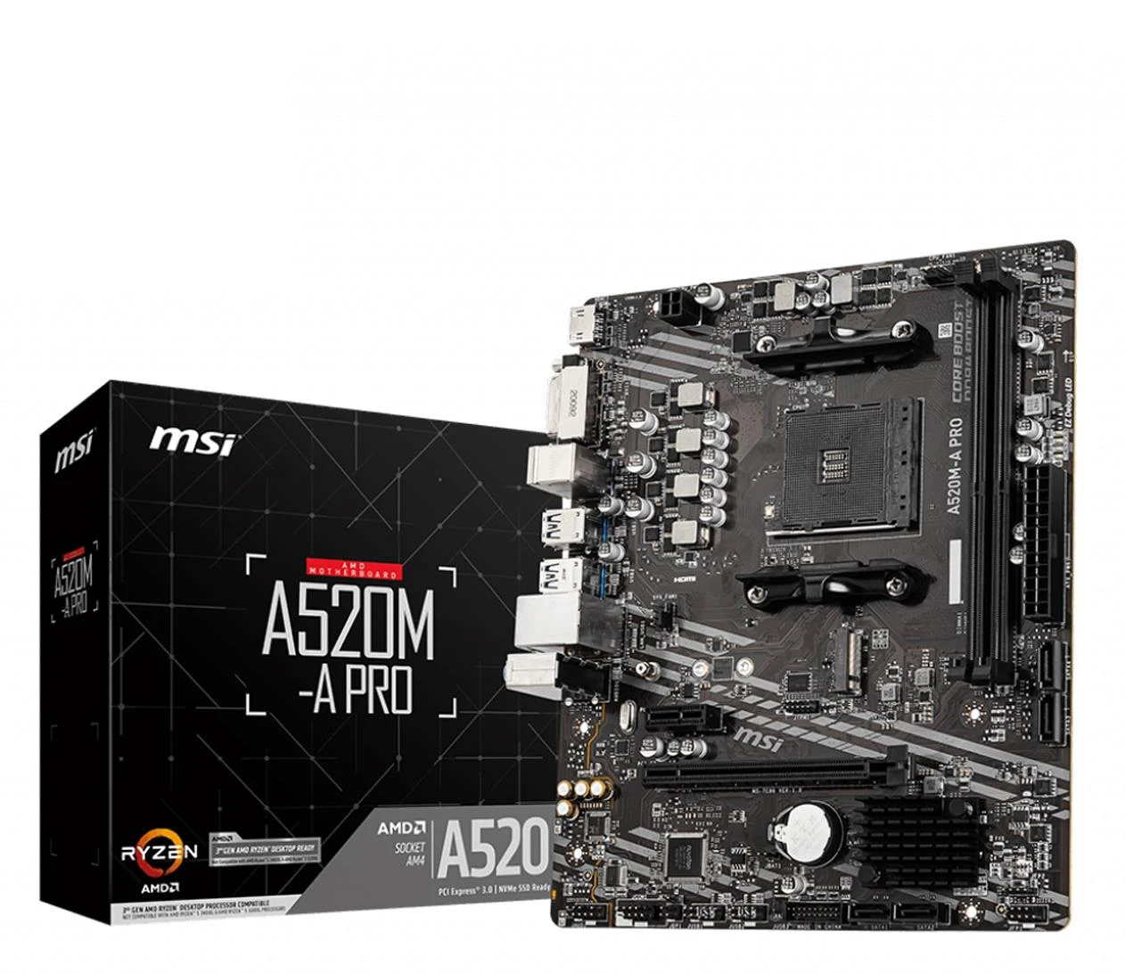 Материнська плата MSI A520M-A PRO EU