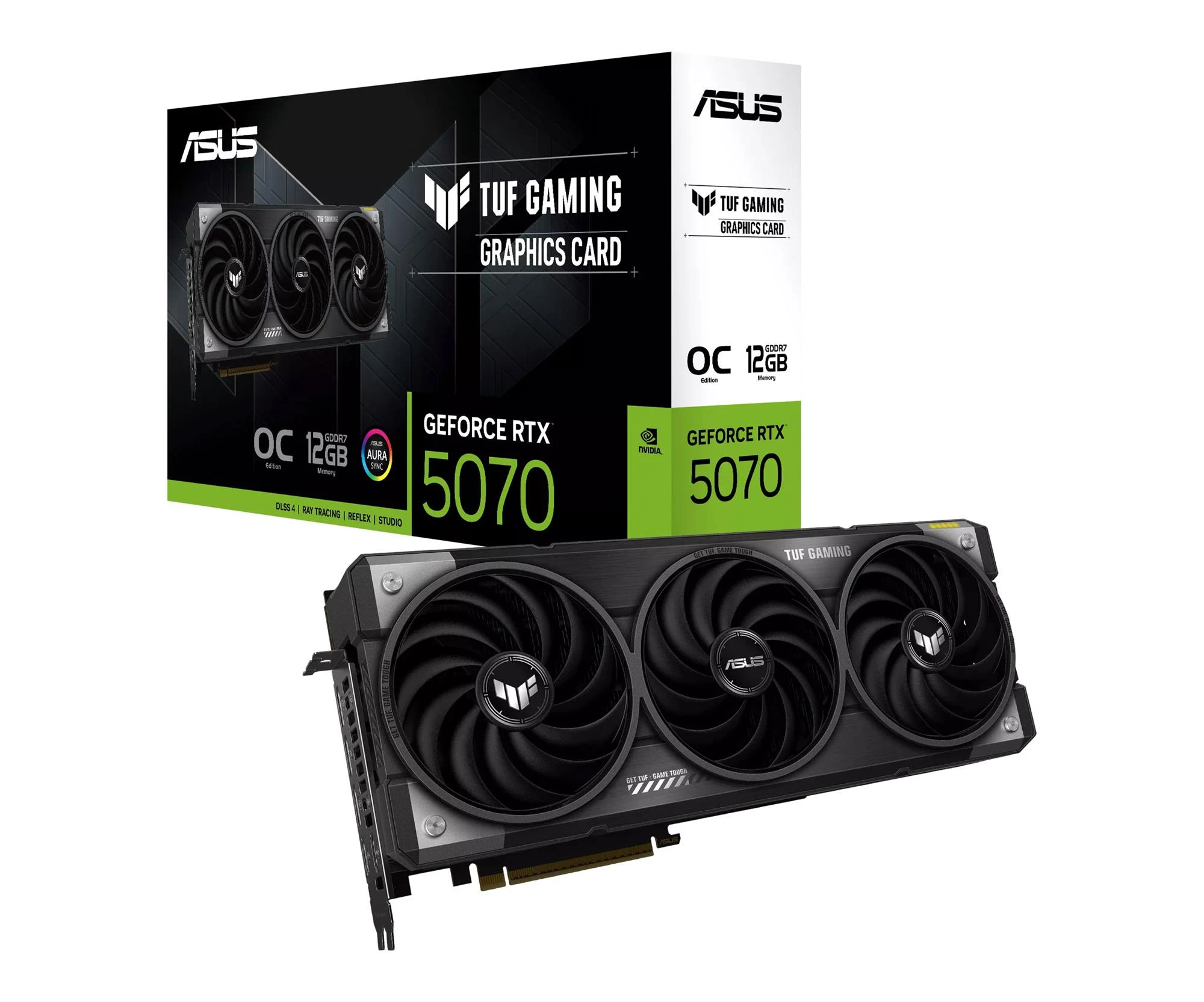 Відеокарта ASUS GeForce RTX 5070 TUF Gaming OC 12GB GDDR7 DLSS4 (TUF-RTX5070-O12G-GAMING) EU