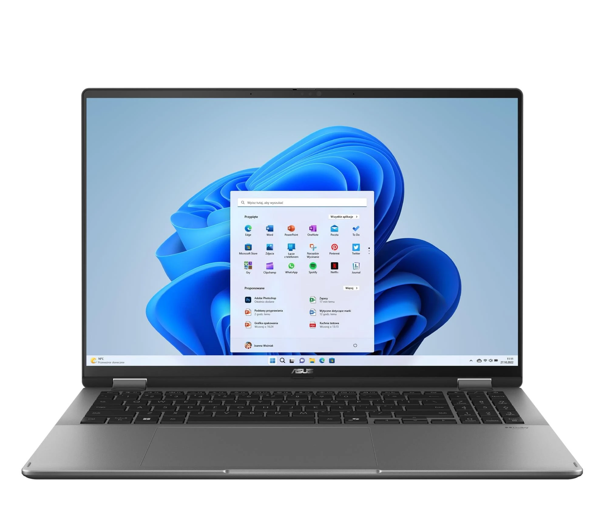 Ноутбук ASUS Vivobook 16 Flip TP3607SA Ultra 5-226V/16GB/1TB/Win11 OLED (TP3607SA-RJ006W-SSD1TB M.2 PCIe)