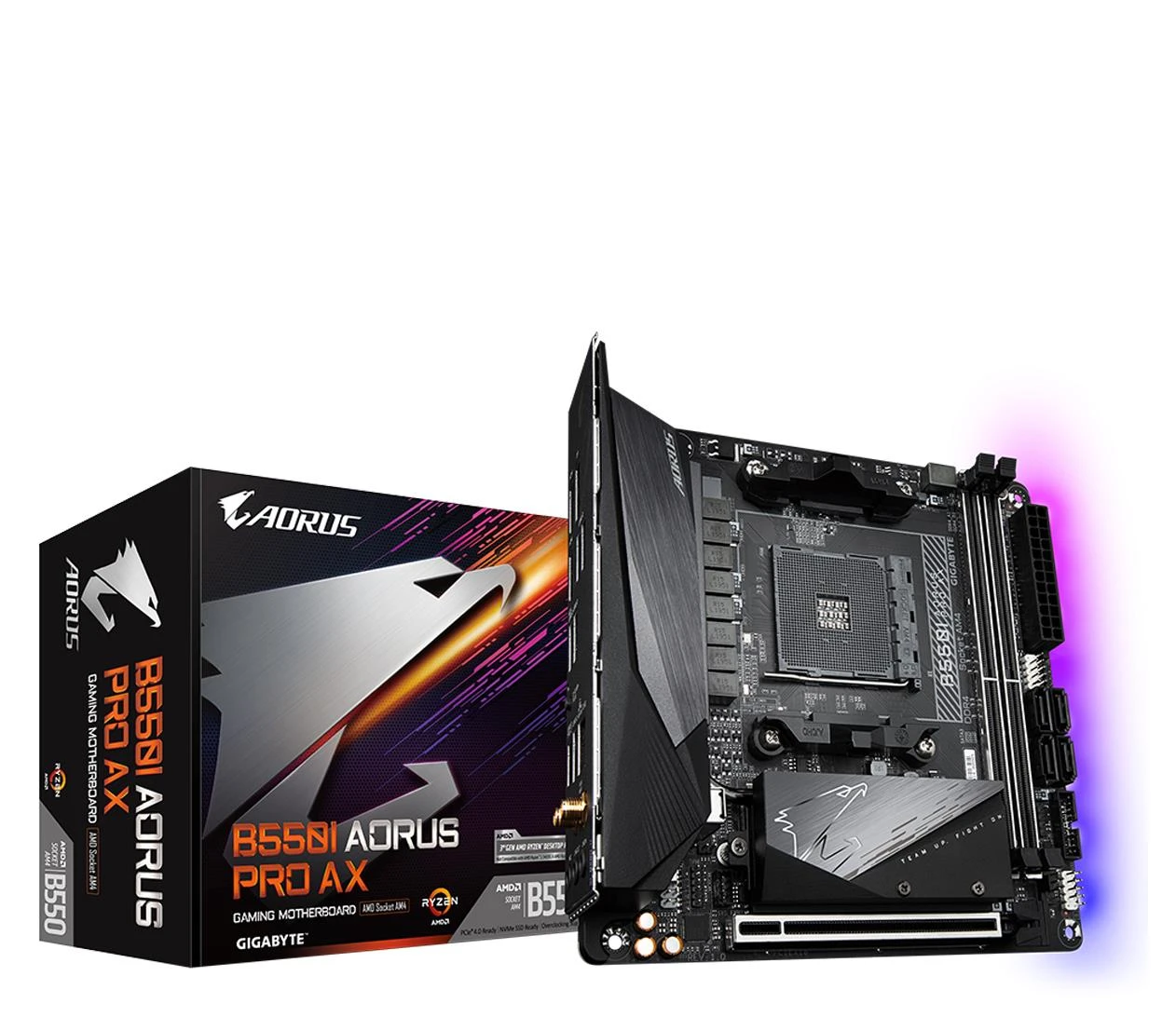 Материнська плата Gigabyte B550 I AORUS PRO AX EU