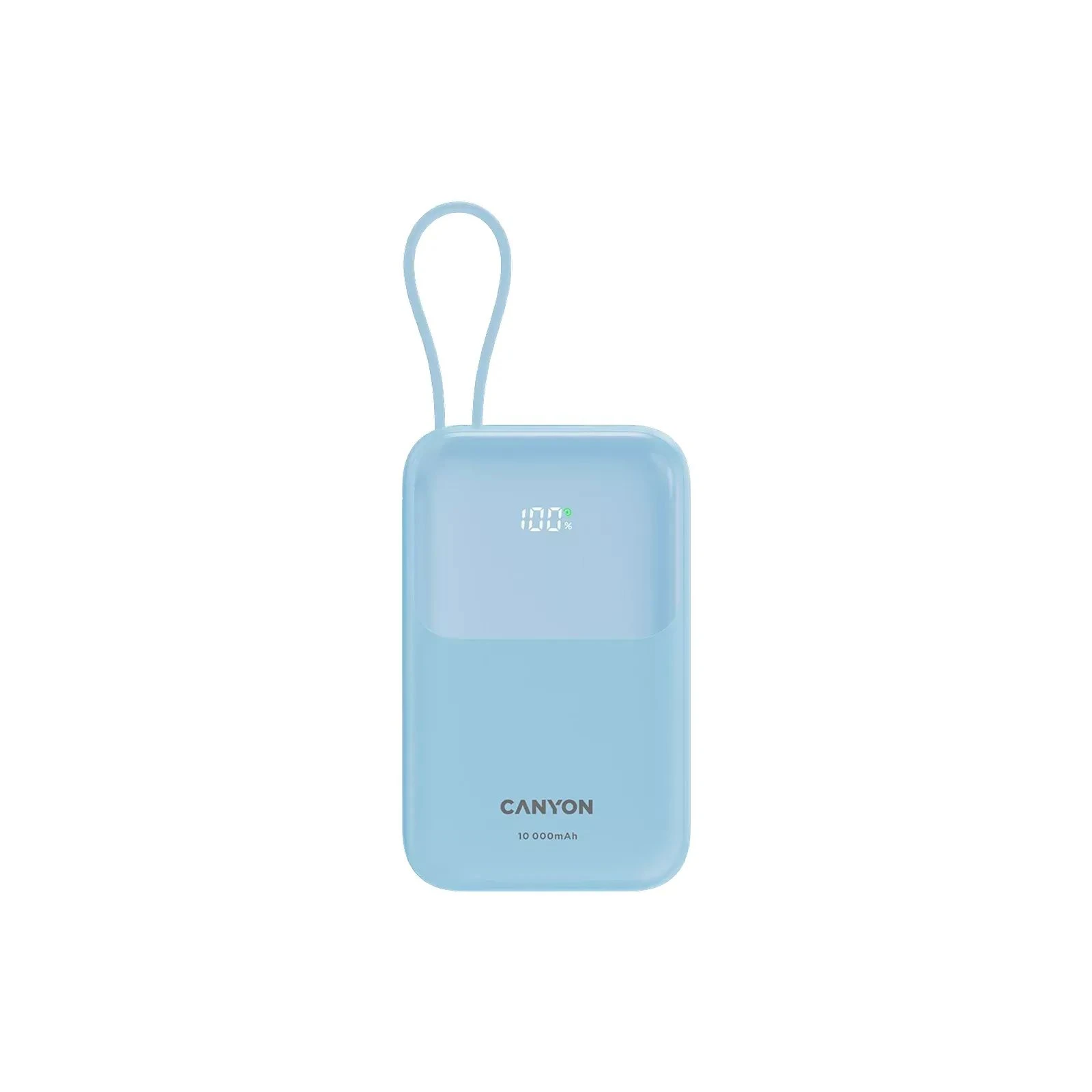 Мобільна батарея Canyon 10000mAh OnPower 101 PD/22.5W built-in cable Blue (CNS-CPB101BL) (UA)