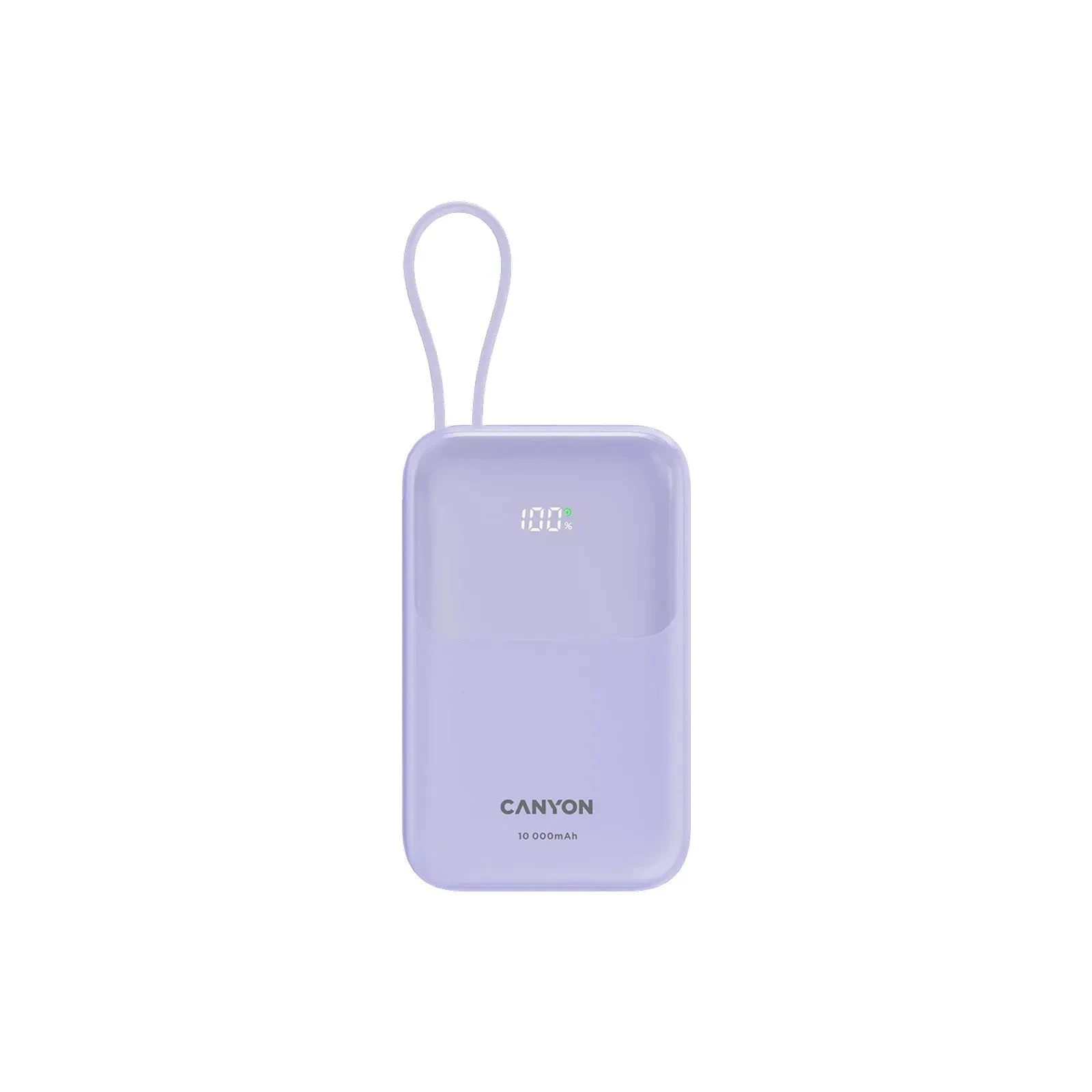Мобільна батарея Canyon 10000mAh OnPower 101 PD/22.5W built-in cable Purple (CNS-CPB101PU) (UA)