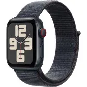Apple Watch SE 2 GPS Plus Cellular 40mm Midnight Aluminum Case with Ink Sport Loop (MXFQ3/MXGA3)