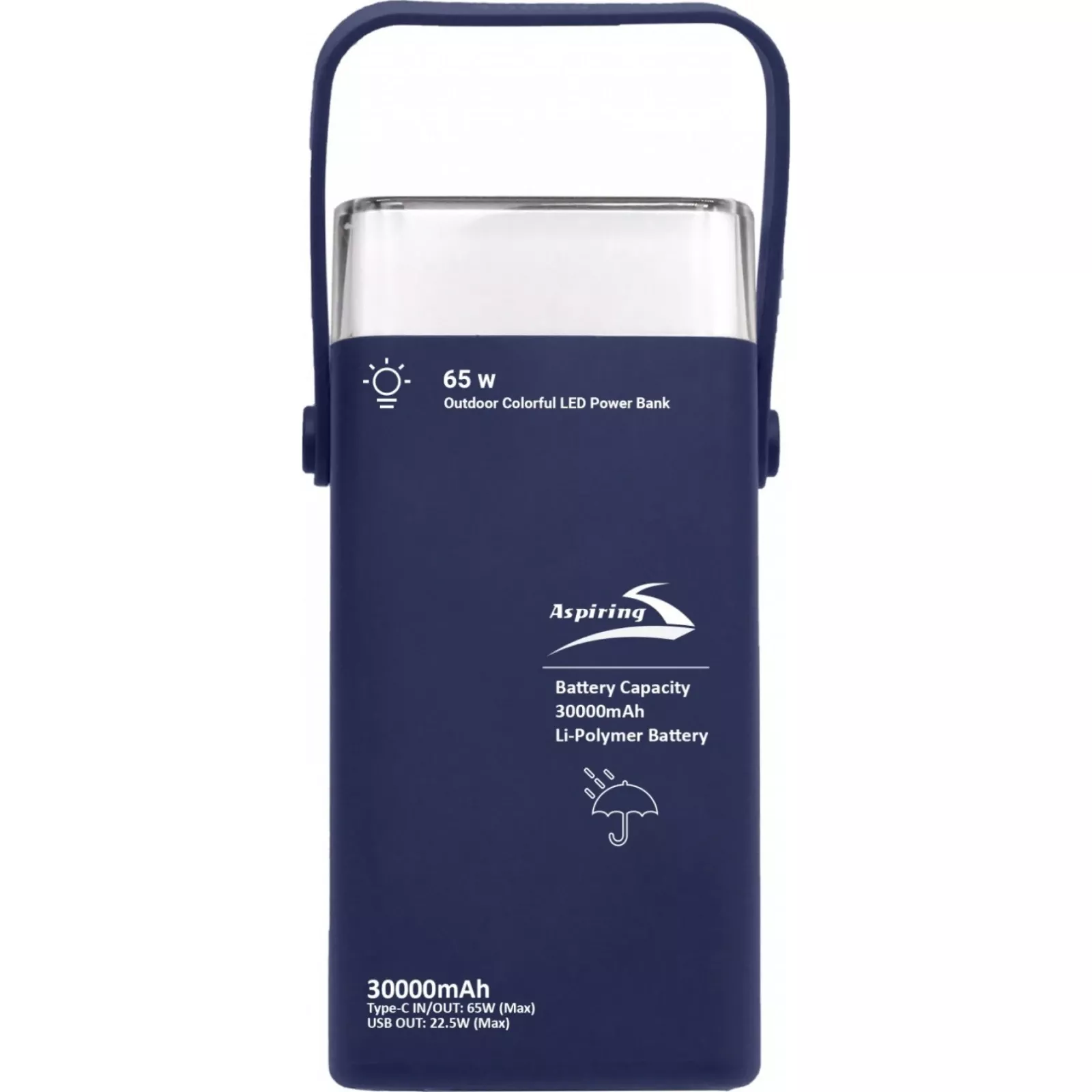 Мобільна батарея Aspiring Vigor 30 30000mAh PD/3.0/65W, QC/3.0, 2*USB-C, 2*USB-A (VG65PD) (UA)