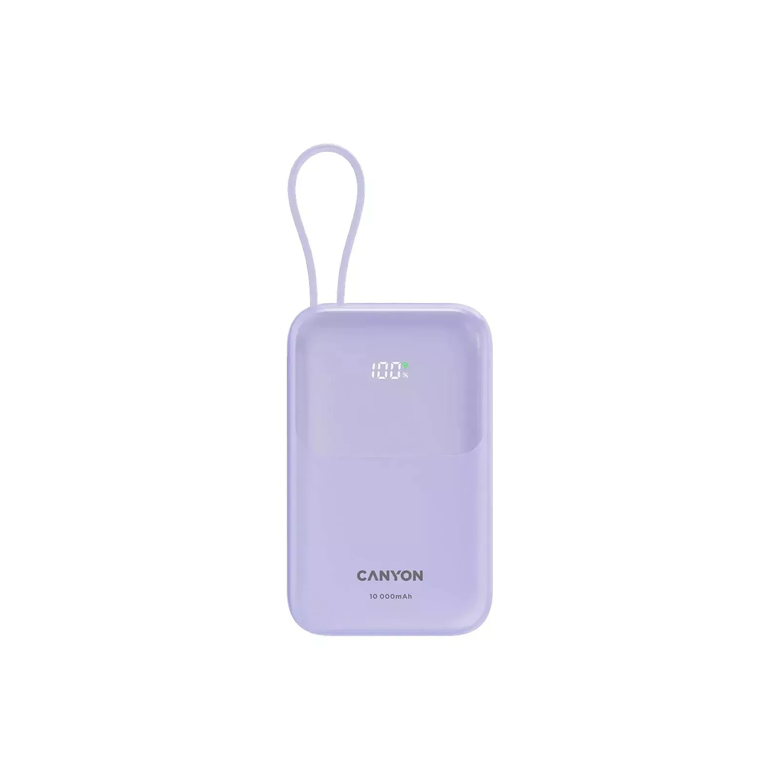 Мобільна батарея Canyon 10000mAh OnPower 101 PD/22.5W built-in cable Purple (CNS-CPB101PU) (UA)