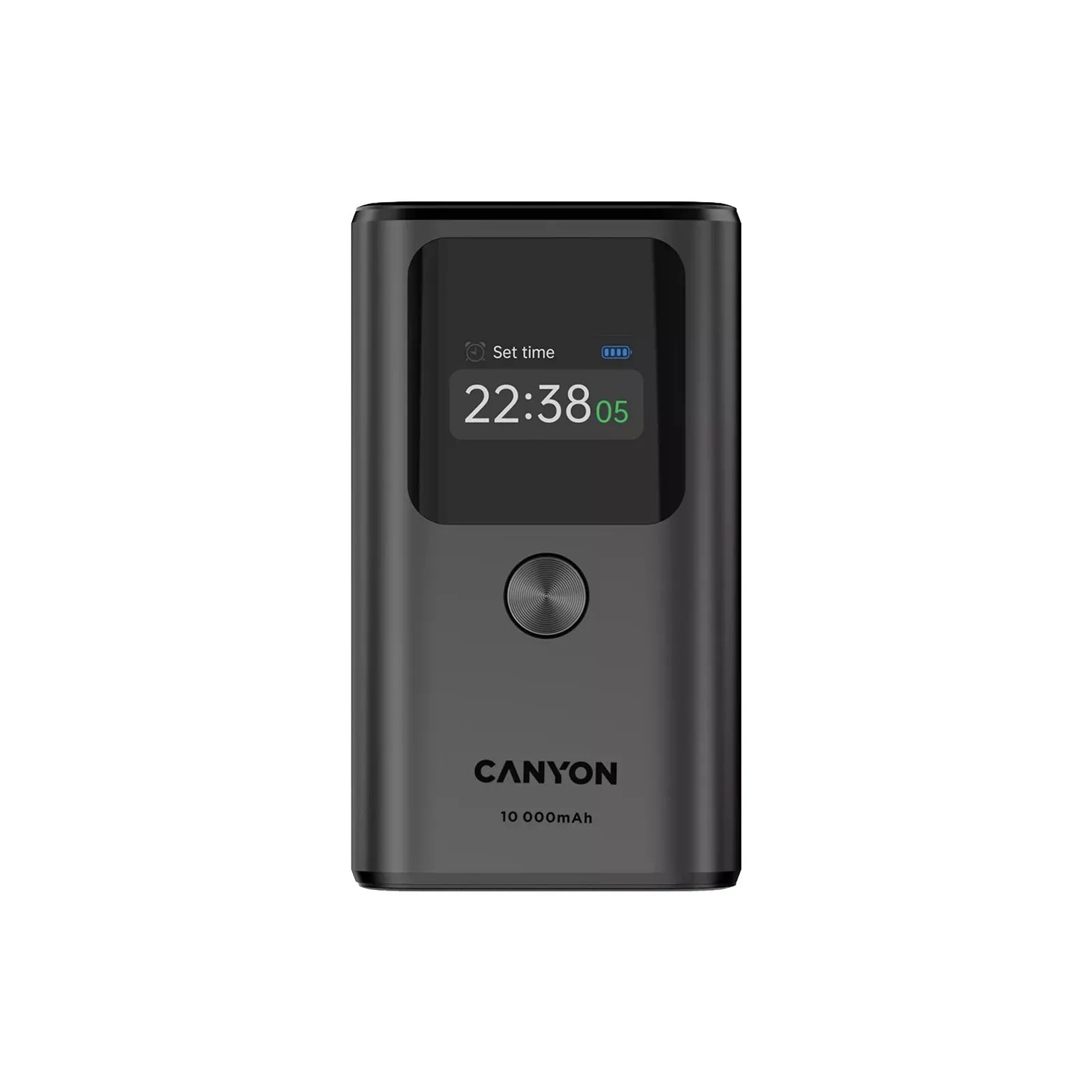Мобільна батарея Canyon 10000mAh OnPower 130 TFT PD/30W Dark Grey (CNS-CPB130DG) (UA)