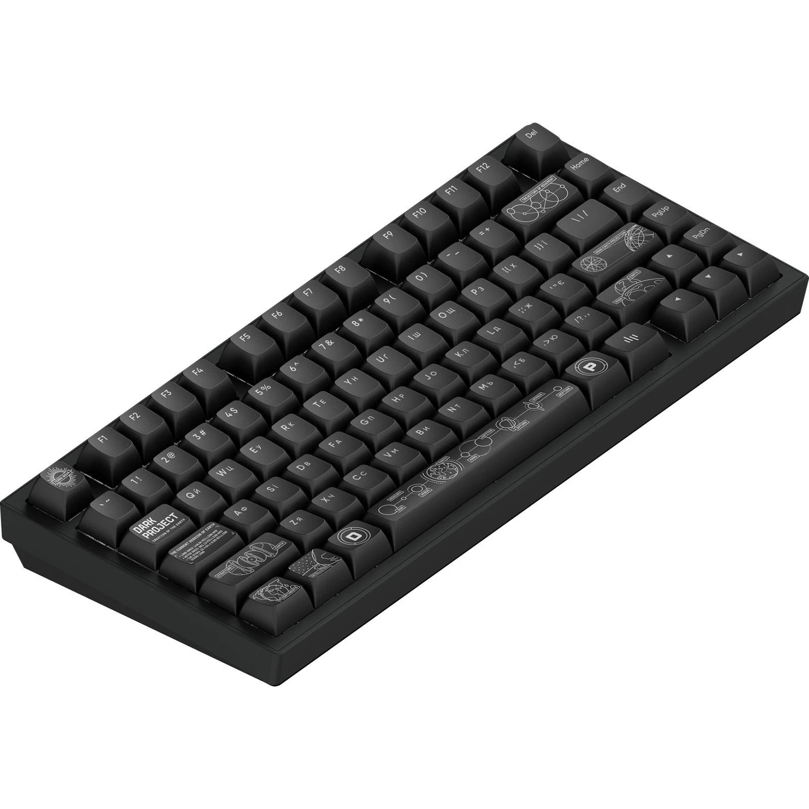 Клавиатура Dark Project ALU81 Terra Nova PBT RGB Mech G3MS Moonstone Black (DPKB_NOVA_81_ANSI_BLACK_UA) (UA)