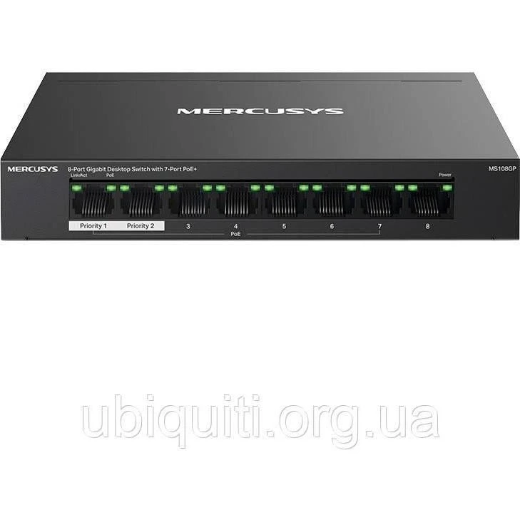 Коммутатор неуправляемый Mercusys MS108GP (UA)