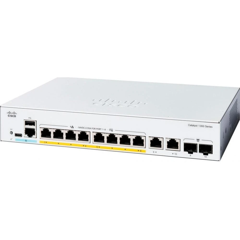 Каталізатор Cisco Catolyst 1300 (C1300-8P-E-2G) (UA)