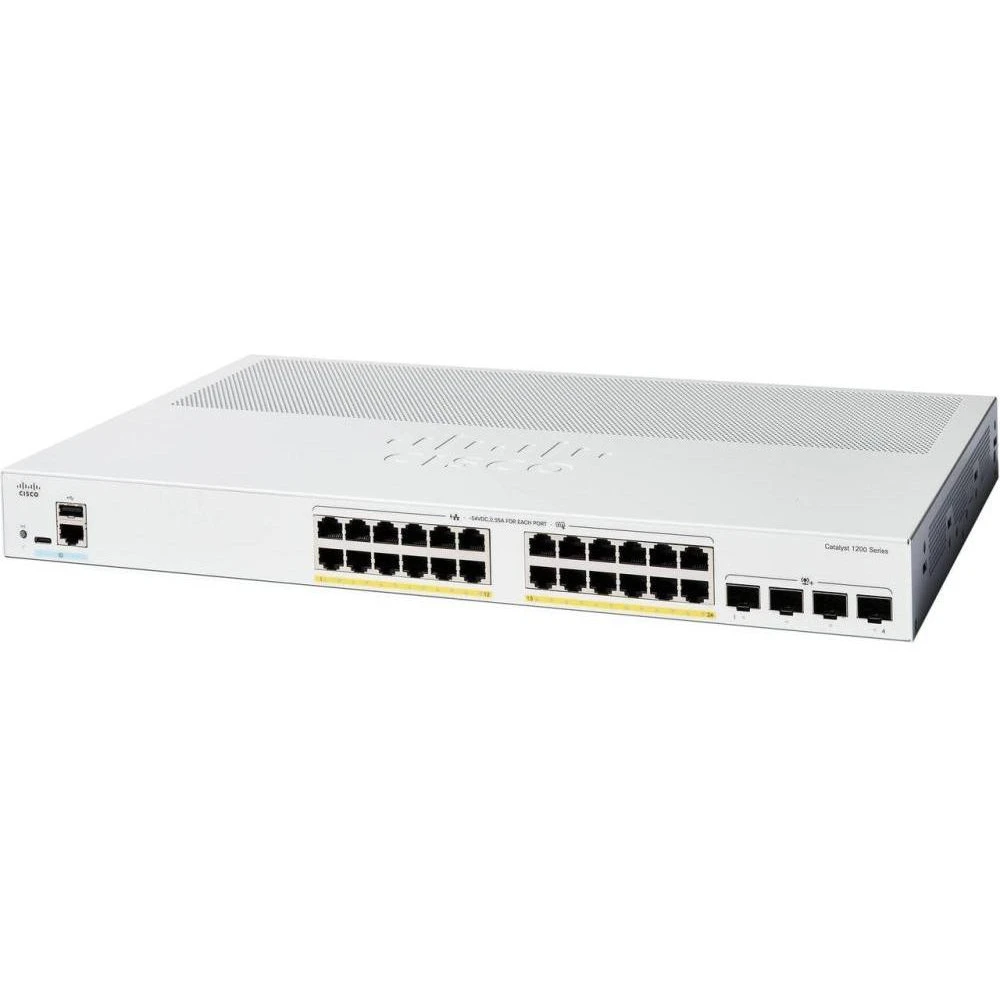 Коммутатор управляемый уровня 3 Cisco Catalyst 1200 (C1200-24P-4X) (UA)