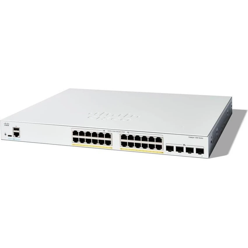 Коммутатор управляемый уровня 3 Cisco Catalyst 1300 (C1300-24FP-4X) (UA)