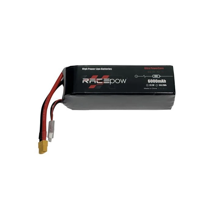 Акумулятор для дрона RacePow 6000mAh 6S 80C (6000mAh-6S-80C) (UA)