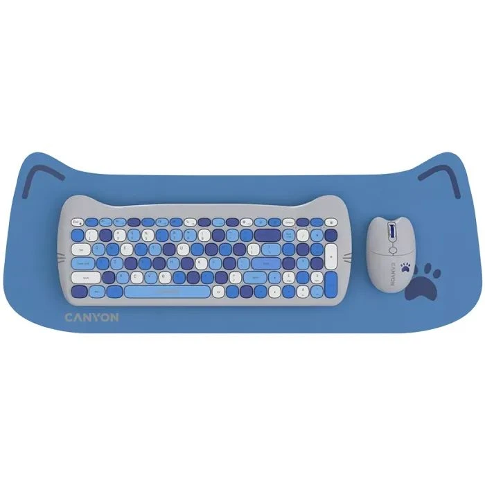 Комплект Canyon HSET-W6 Kitty Edition Wireless UA Blue (CNS-HSETW6BL) (UA)
