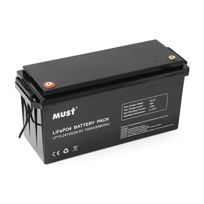 Акумуляторна батарея LiFePo4 Must 25.6V - 100Ah (LP15-24100) (UA)