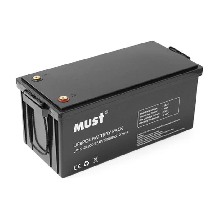 Акумуляторна батарея LiFePo4 Must 25.6V - 200Ah (LP15-24200) (UA)