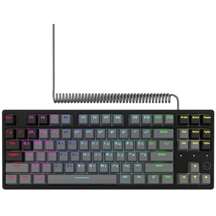 Клавіатура Lorgar Azar 514TKL RGB Mechanical USB UA Black/Grey (LRG-GK514TKL-BK-UA) (UA)