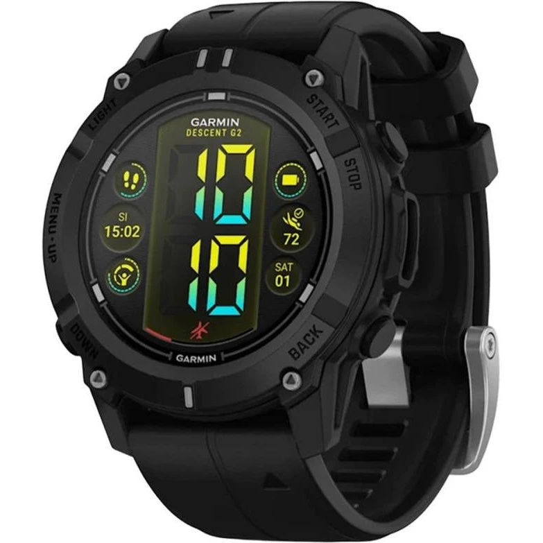 Смарт-часы Garmin Descent G2 Black with Black Band (010-02986-00/13)