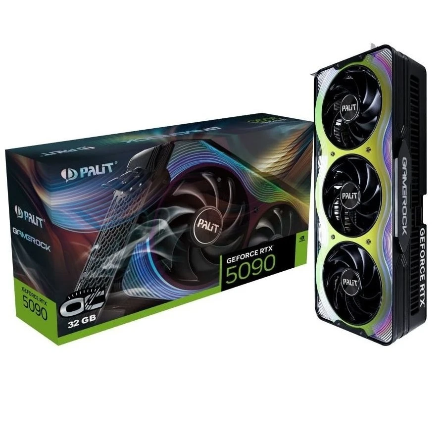 Відеокарта GeForce RTX 5090 32GB GDDR7 GameRock OC Palit (NE75090S19R5-GB2020G)