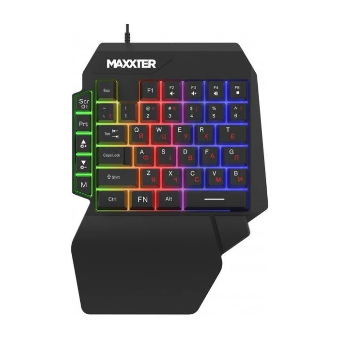 Клавіатура Maxxter KBG-OH-01B-UA USB UA Black (KBG-OH-01B-UA) (UA)