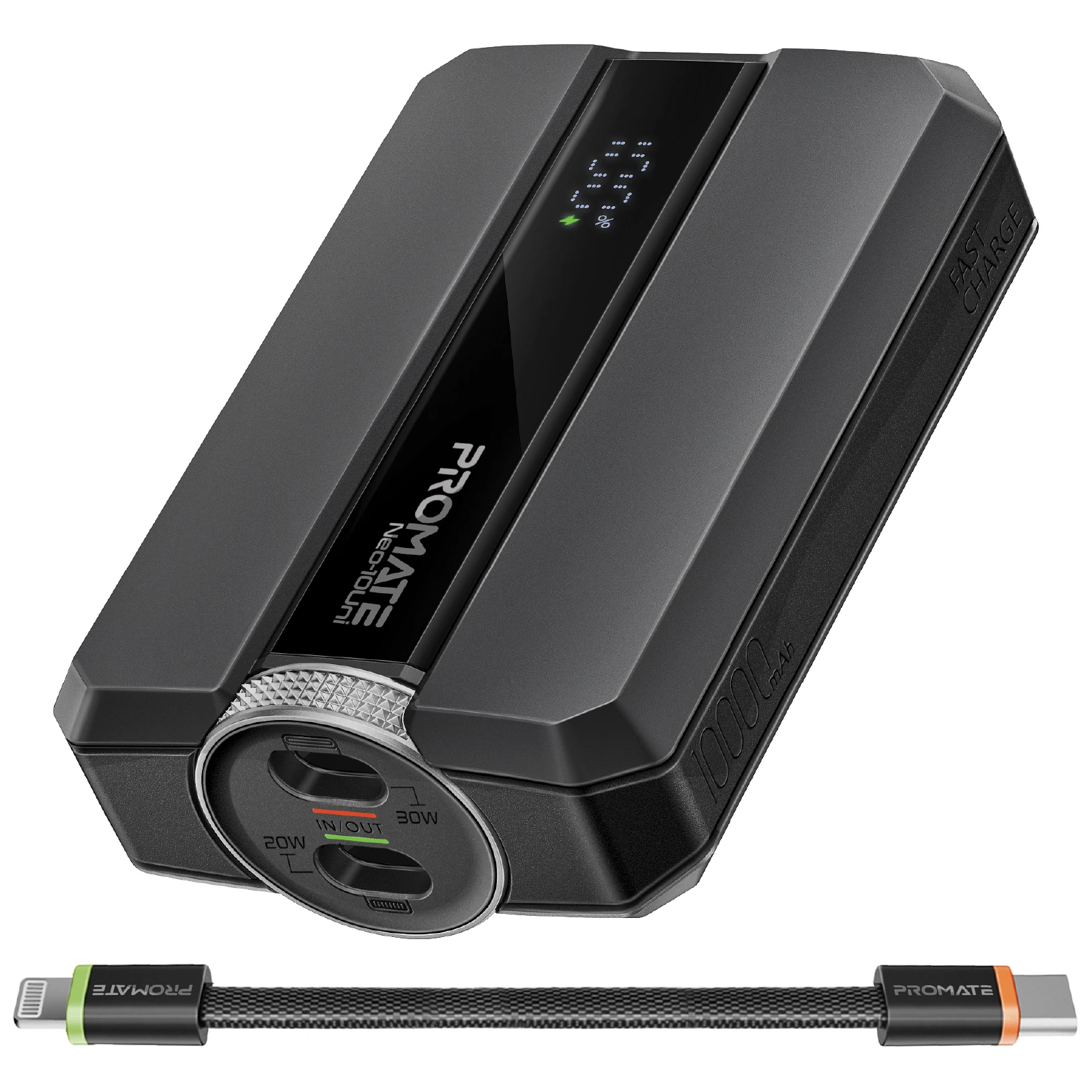 Мобільна батарея Promate Neo-10Uni 10000mAh 30W Black