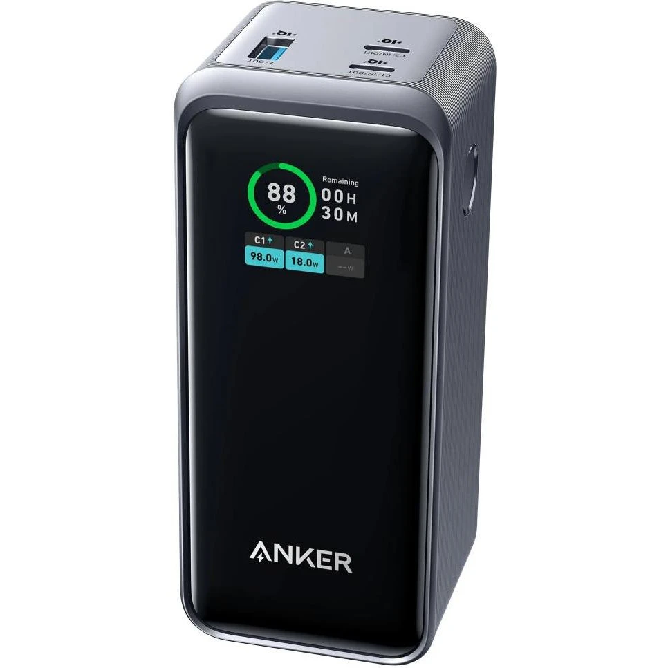 Мобильная батарея Anker 735 Prime 20000mAh 200W Black (A1336011) (UA)