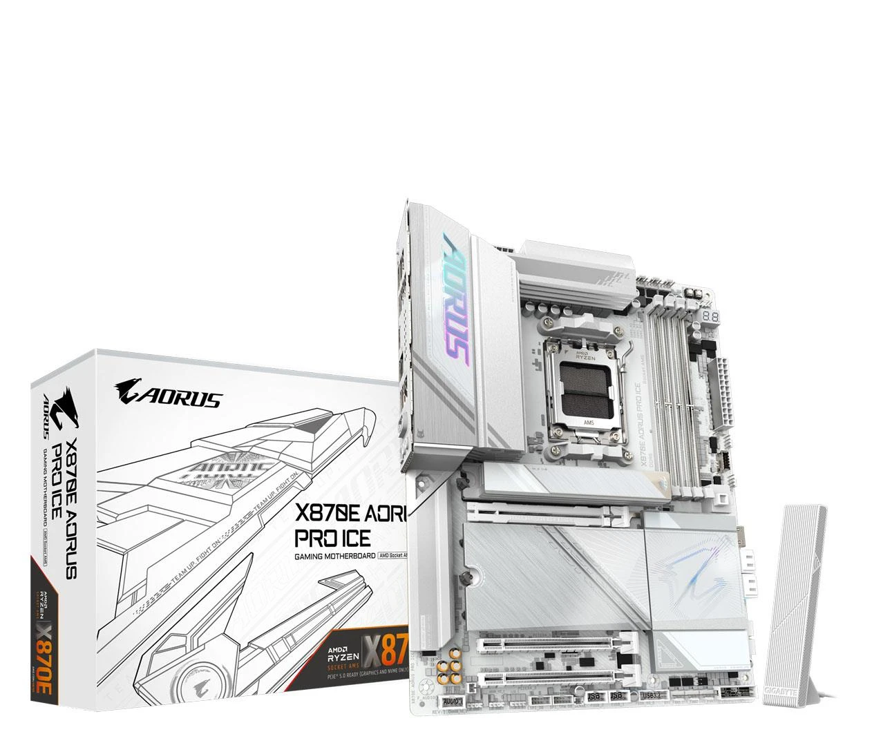 Материнская плата Gigabyte X870E AORUS PRO ICE EU