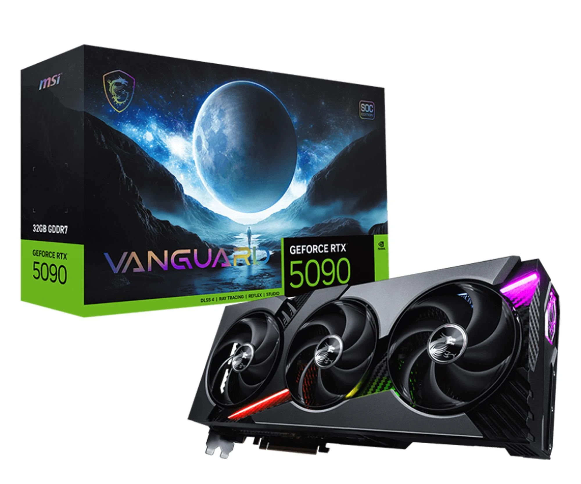 Відеокарта MSI GeForce RTX 5090 Vanguard SOC 32GB GDDR7 DLSS4 (5090 32G VANGUARD SOC) EU