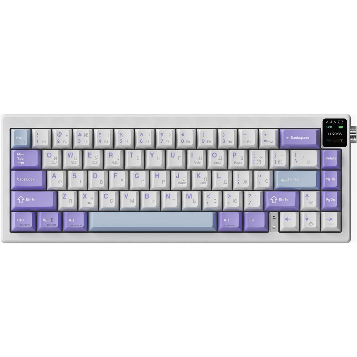 Клавіатура Ajazz AK650 Flying Fish Switch Purple (AK650-FF-PWB) (UA)